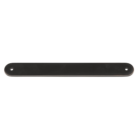Gliderite Hardware 8 in. Oil Rubbed Bronze Rounded Back Plate 7 in. Center to Center - 8343-178-ORB 8343-178-ORB-1